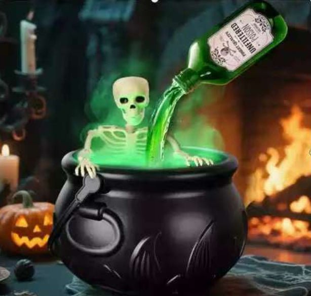 Halloween Black Wizard Bowl Magic Float Bottle And Diffuser Indoor Decoration - silverfoxgoods
